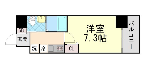 セレニテ神戸元町の間取り