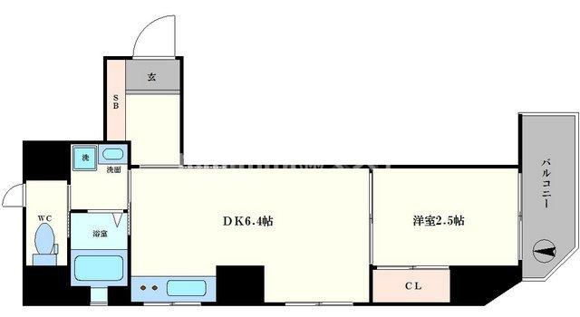 大阪市西区南堀江１丁目の賃貸マンションの間取り
