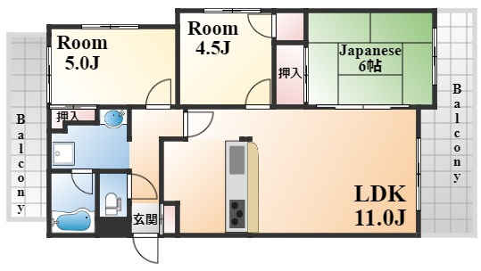 ランドール六甲の間取り