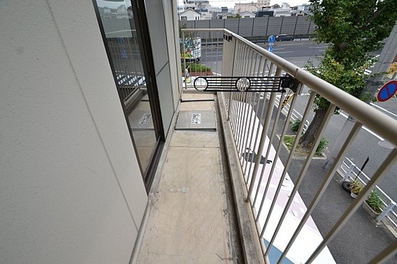 山田マンションのバルコニー