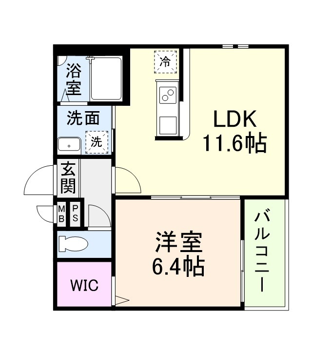 神戸市灘区大内通２丁目のアパートの間取り
