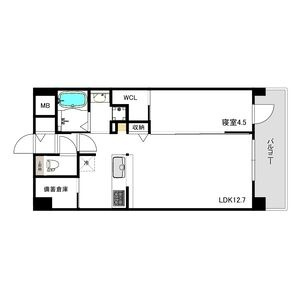 神戸市東灘区森南町２丁目の賃貸マンションの間取り