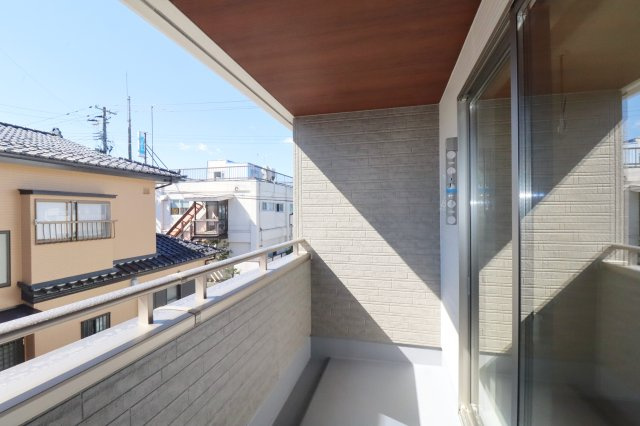 郡山市静西１丁目　　　２号棟　　　大成小学校、郡山第７中学区　のバルコニー