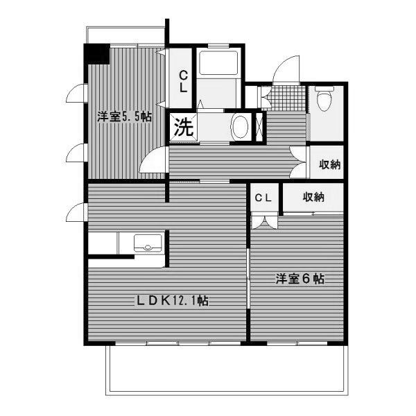 リヴァージュユイット神奈川の間取り|間取りです。