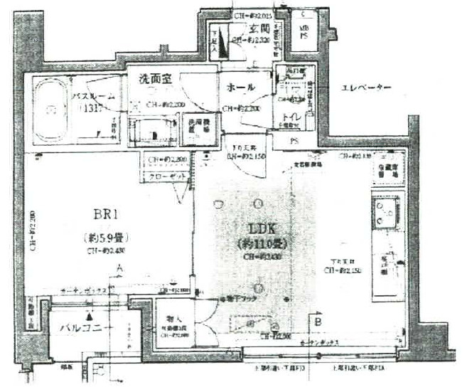オープンレジデンシア池之端の間取り
