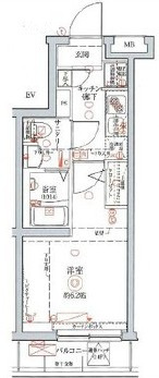 クレヴィスタ北千住			の間取り|間取りです。