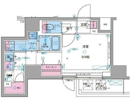 GENOVIA駒込駅 green veilの間取り|間取りです。