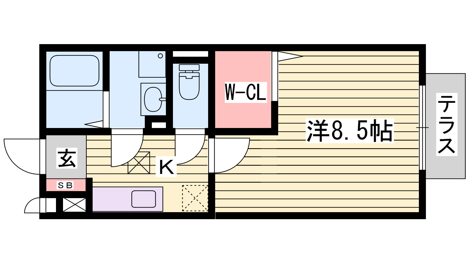 グランモアＺ　Ａ棟の間取り