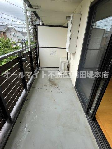 川崎市多摩区布田の賃貸マンションのバルコニー