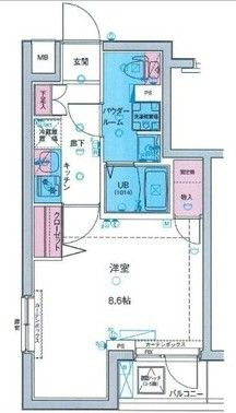 MAXIV亀戸水神GENOVIA skygardenの間取り|間取りです。