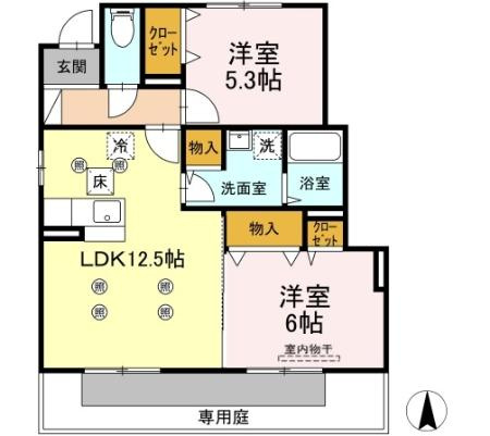 パークハイム水城の間取り