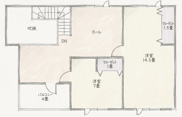 小清水町南町1丁目739番50 中古住宅の間取り