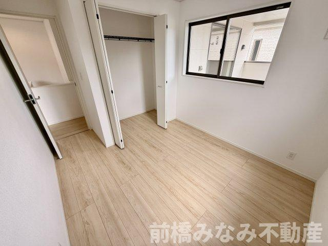 【新築】前橋市川原町第4　２号棟(全３棟)　クレイドルガーデン　新築建売分譲の洋室|スタンダードな洋室です