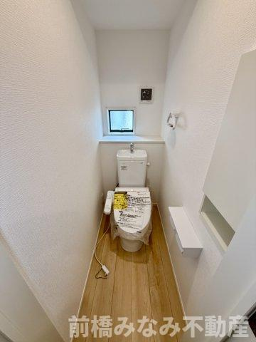 【新築】前橋市川原町第4　２号棟(全３棟)　クレイドルガーデン　新築建売分譲のトイレ|トイレも気になるポイント