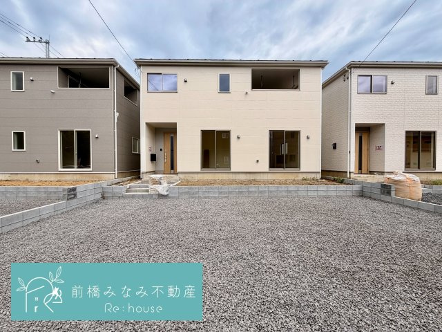 【新築】前橋市川原町第4　２号棟(全３棟)　クレイドルガーデン　新築建売分譲の外観|おしゃれな外観です