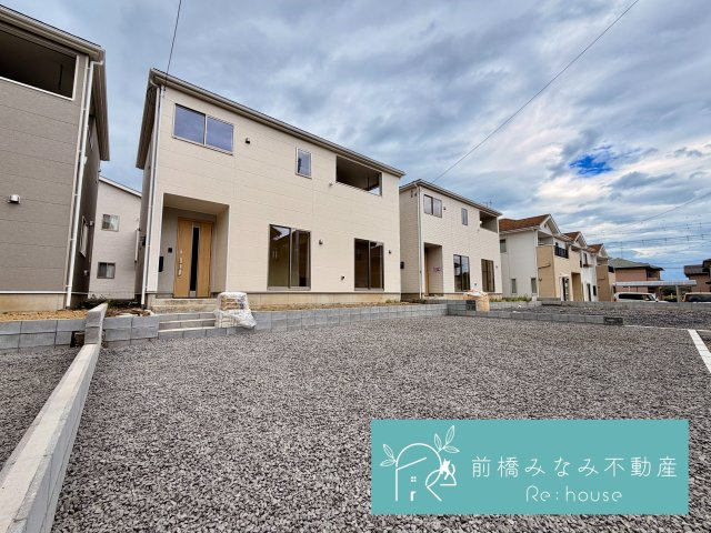 【新築】前橋市川原町第4　２号棟(全３棟)　クレイドルガーデン　新築建売分譲の外観|建物外観を気になさる方へ、見た目の良い物件です