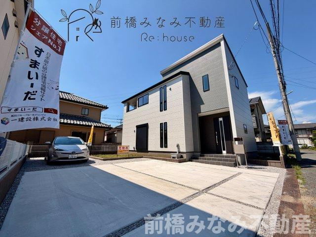 【新築】前橋市青柳町第４　限定１棟　リーブルガーデン　新築建売の外観|建物外観を気になさる方へ、見た目の良い物件です