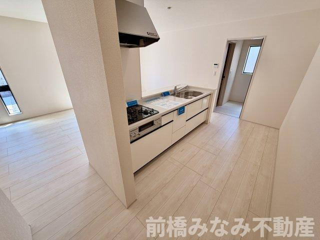 【新築】前橋市青柳町第４　限定１棟　リーブルガーデン　新築建売のキッチン|お料理しやすいキッチンです