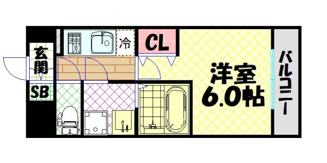 【間取り】 | エスリード弁天町クレール
