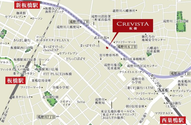 クレヴィスタ板橋の地図