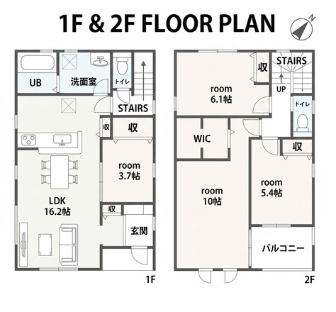 仲介手数料無料【リーベルガーデン蟹江町冨吉駅北　新築戸建】の間取り