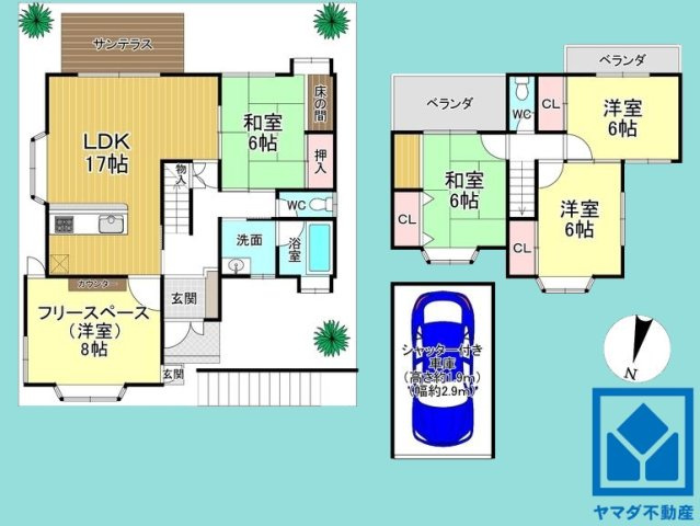 宇治市天神台３丁目の間取り