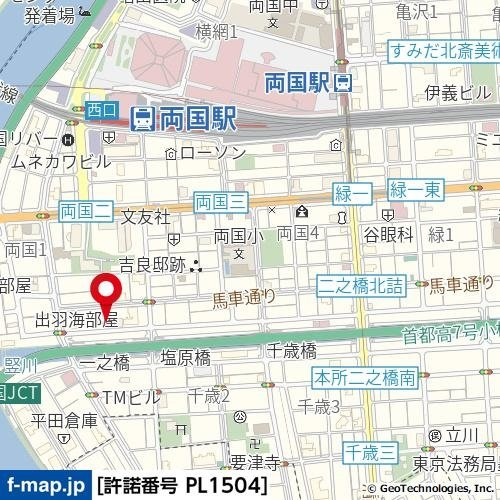 ダイアパレス両国の地図