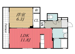 【間取り】 | メゾンリバーアイランド　A