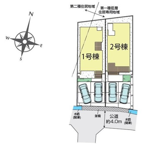 ブルーミングガーデン　倉敷市八王子町【２期】【仲介手数料無料】の区画図