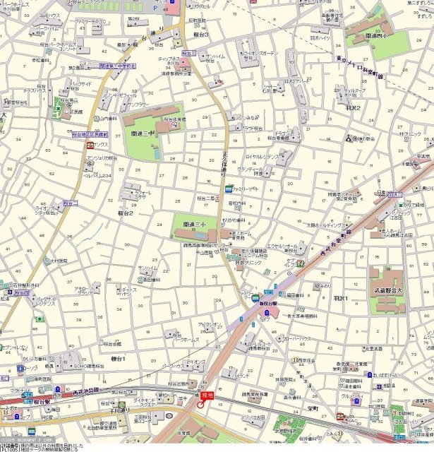ルーブル江古田参番館の地図