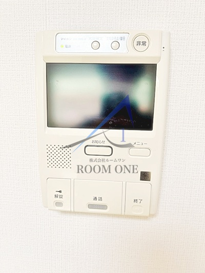 シャトレバレ町屋 のセキュリティ|モニター付きインターホンです。