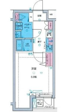 MAXIV亀戸水神GENOVIA skygardenの間取り|間取りです。