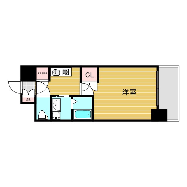 エステムヒルズ新大阪の間取り