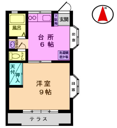 第１九曜ハイツの間取り