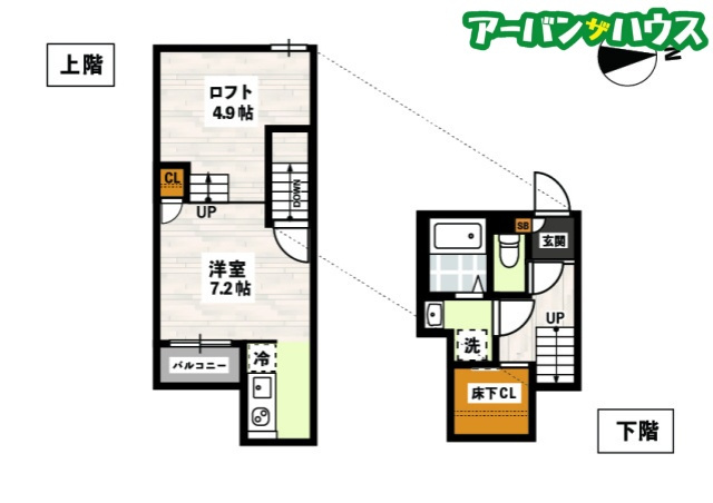 ADC高島駅東の間取り