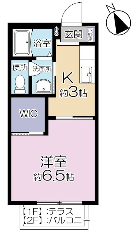 ヴェルドミールAの間取り