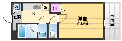 【間取り】 | クローリスメゾン2番館