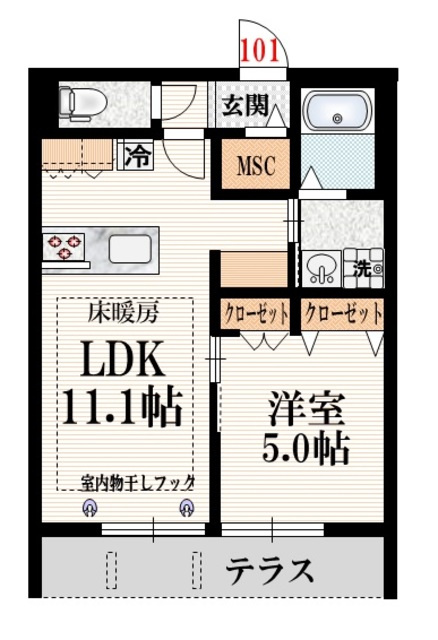 マーリエの間取り