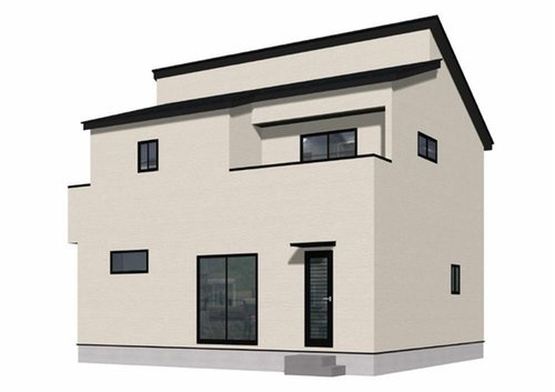 よかタウン　岡山市北区二日市町【2期】【仲介手数料無料】の外観パース