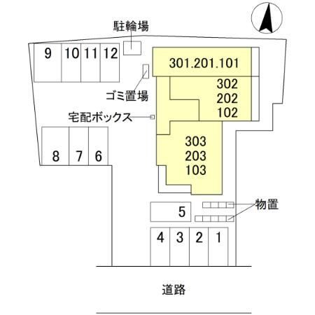 D-Grande元町の区画図