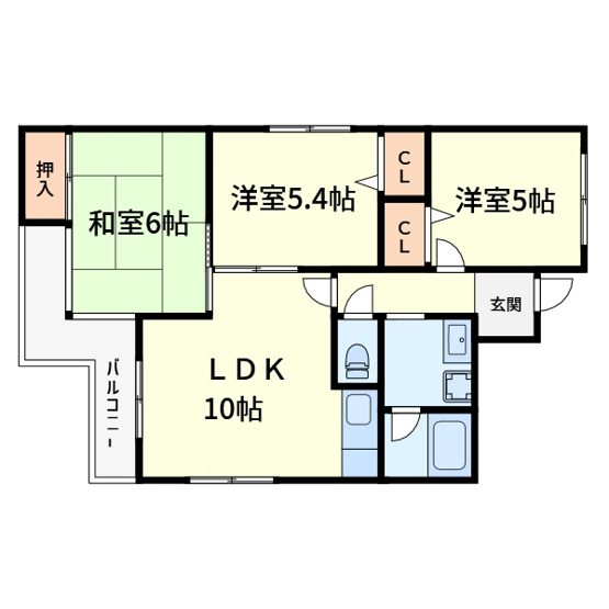 【間取り】 | シャトー三島野
