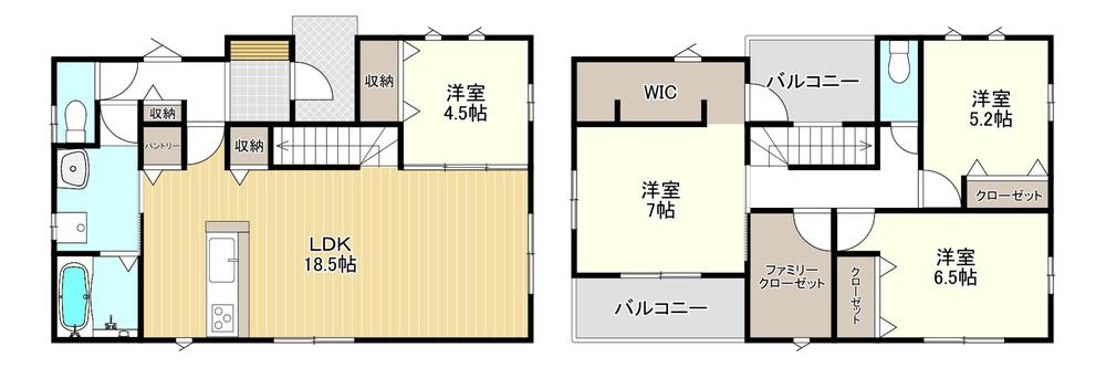 よかタウン　岡山市南区藤田【1期】【仲介手数料無料】の間取り