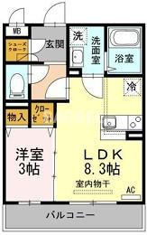 ヴィラコンフォート箕面の間取り