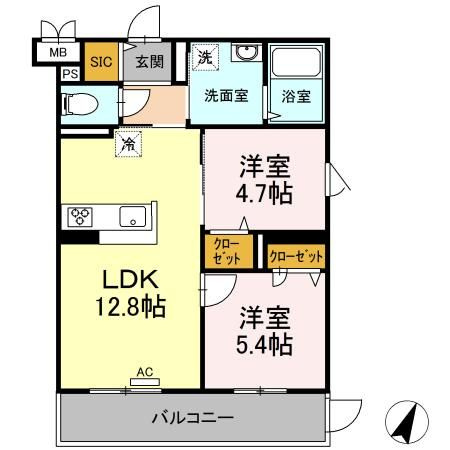 グランジュール大手町の間取り|使い勝手の良い間取りです♪