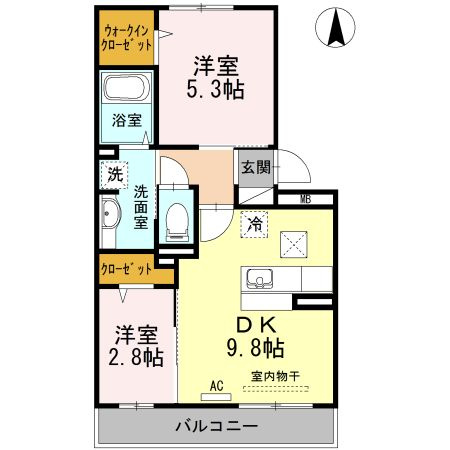 パレスプリメーロの間取り|使い勝手の良い間取りです♪