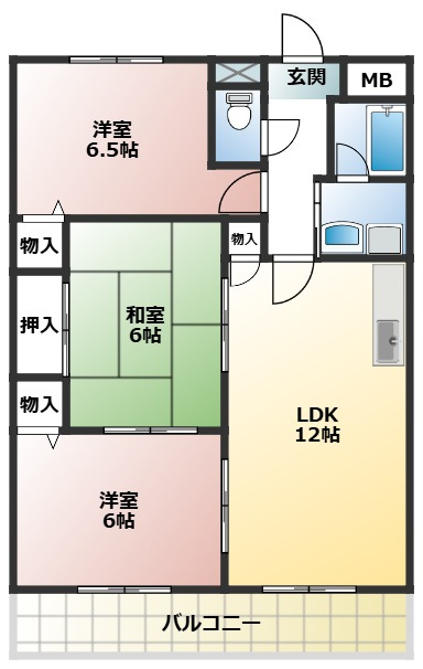 モネ水草の間取り