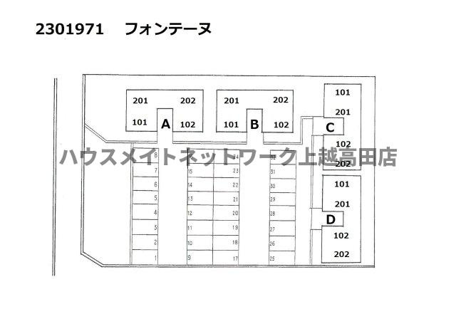 フォンテーヌの区画図|配置図