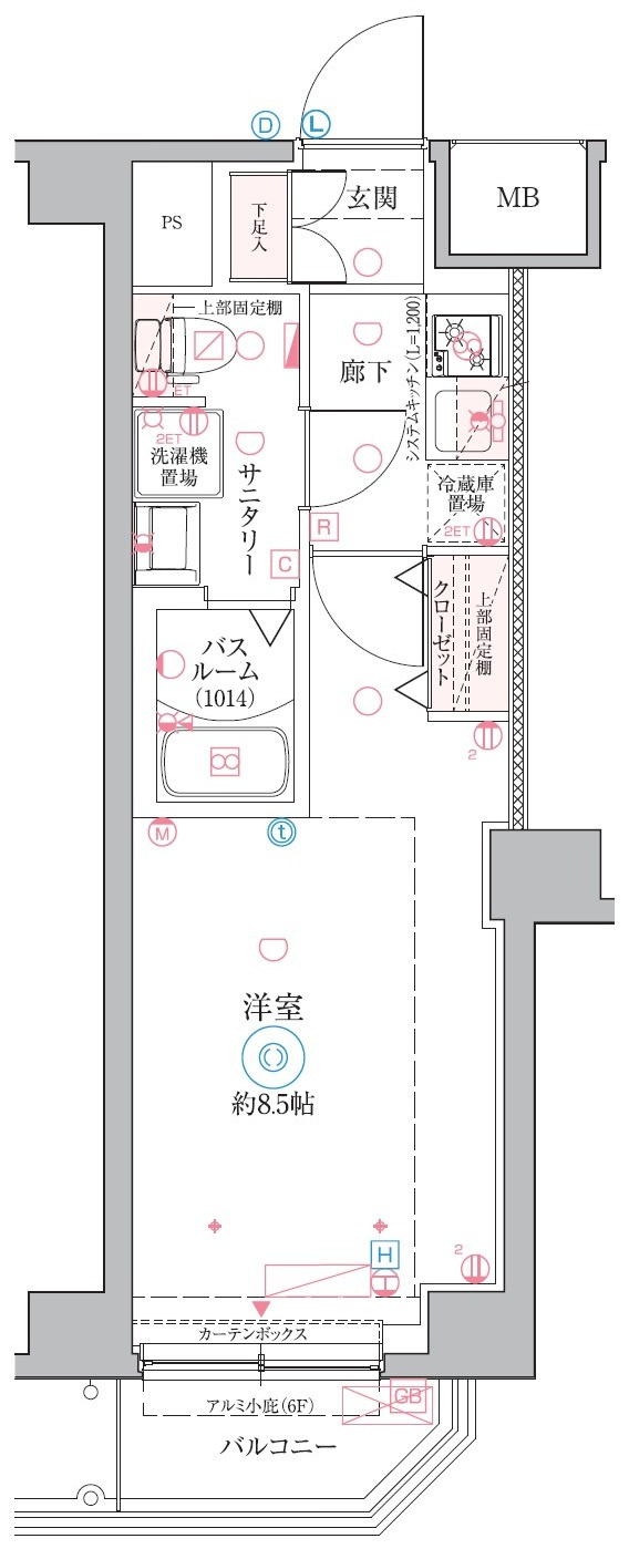 クレヴィスタ戸田の間取り