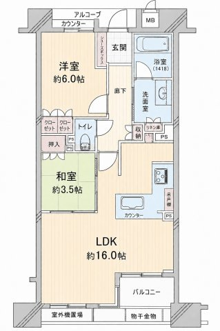 グランレジェイド京都河原町の間取り