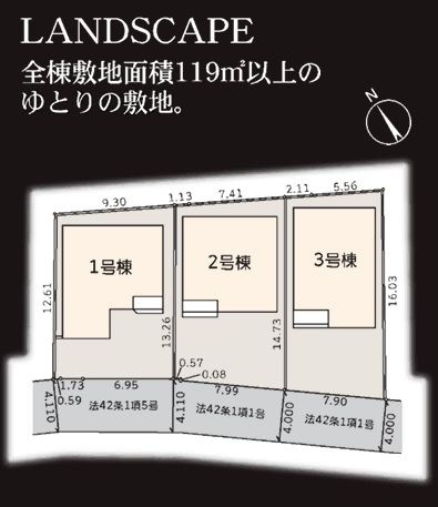 寒川町小動新築戸建て　3号棟の間取り|区画図「寒川町小動新築戸建て」